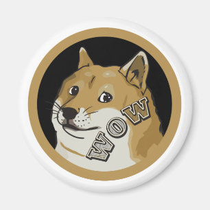Aimant heureux de Dogecoin Cryptocurrency de doge