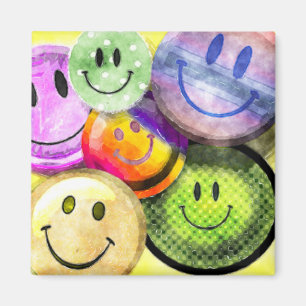 Aimant HEUREUX de VISAGES