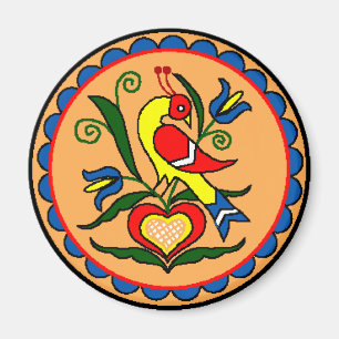 Aimant Hex Sign Dutch Bird