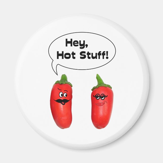 Aimant Hey, Hot Stuff ! Piliers (Devant)