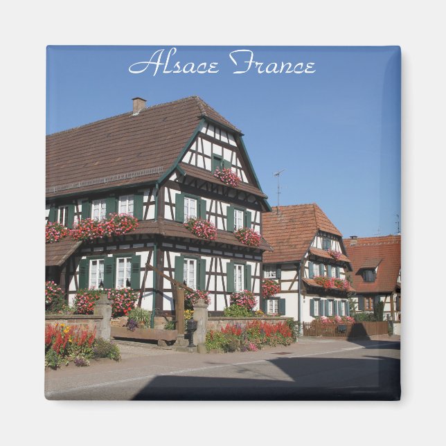 Aimant Hi def Photographie d'Alsace France (Devant)