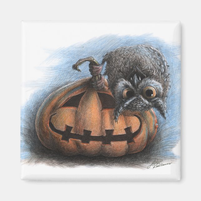 Aimant Hialloween Vampire Owl (Devant)