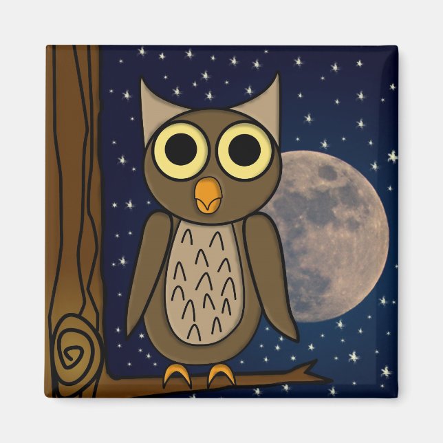 Aimant hibou   (Devant)