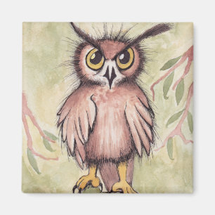 Aimant Hibou mignon fou