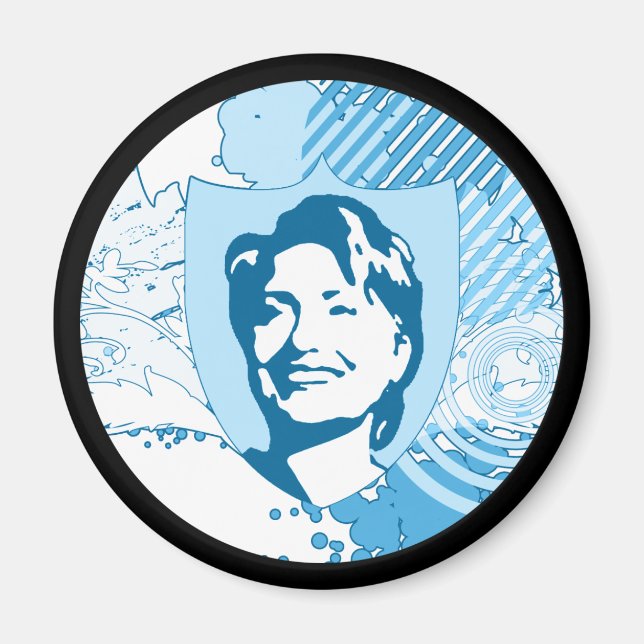 Aimant hillary clinton 08. (Devant)