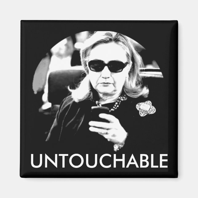 Aimant Hillary Clinton intouchable (Devant)