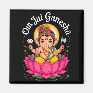 Aimant Hindu Ganesha Puja Elephant Dieu Inde Méditation Y