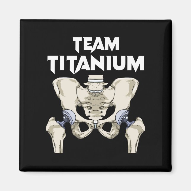 Aimant Hip Chirurgie Récupération Cadeaux Hippie Hip Remp (Devant)