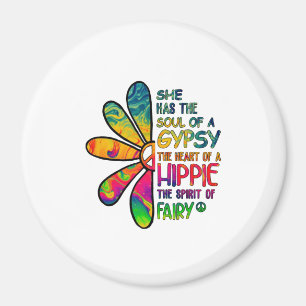 Aimant Hippie blanc