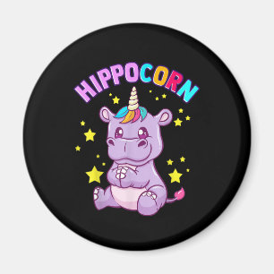 Aimant Hippo-Corn violet Hippo-Corn Hippopotamus Lover