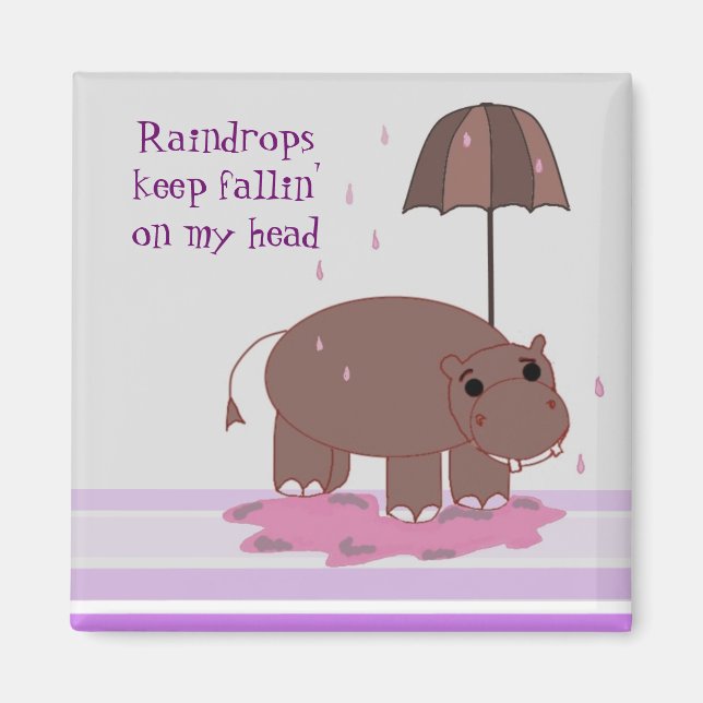 Aimant Hippopotame Brown (Devant)
