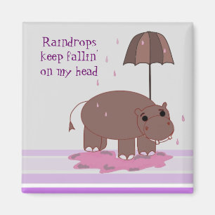 Aimant Hippopotame Brun