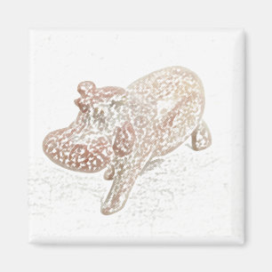 Aimant Hippopotame de Feng Shui