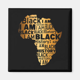 Aimant Histoire des Noirs Je suis Noir Tous les Mois Afro