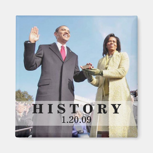 Aimant HISTOIRE : Inauguration du président Obama (Devant)
