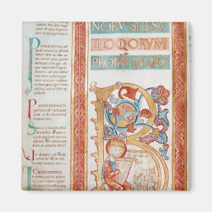 Aimant Historiated parafent "B" dépeignant le Roi David