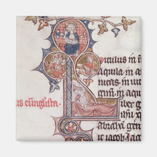 Aimant Historiated parafent "L" dépeignant l'arbre de