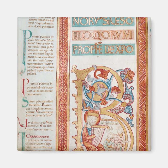 Aimant Historié premier 'B' représentant le roi David (Devant)