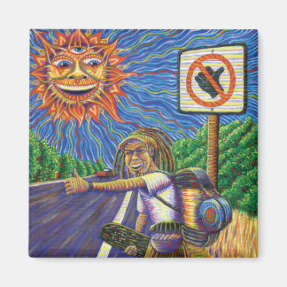 Aimant Hitchiking Hobo