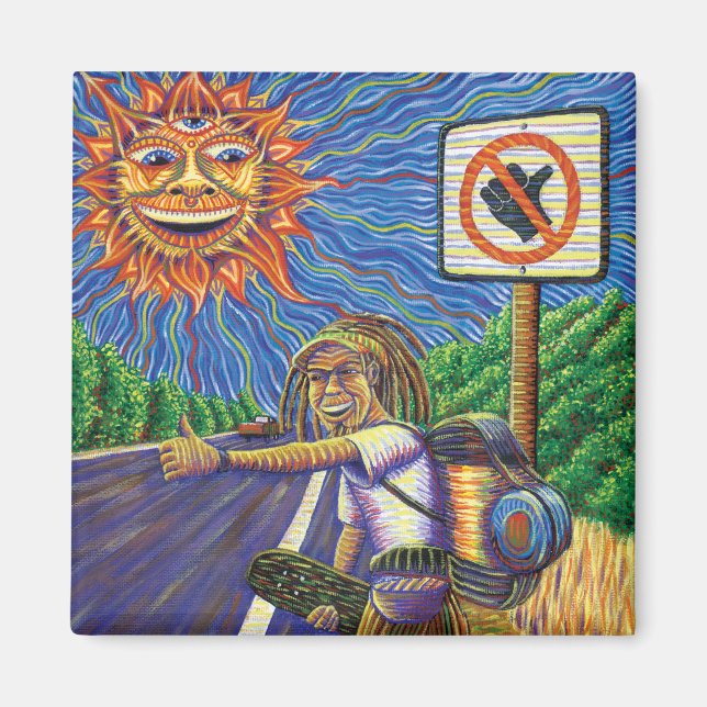 Aimant Hitchiking Hobo (Devant)