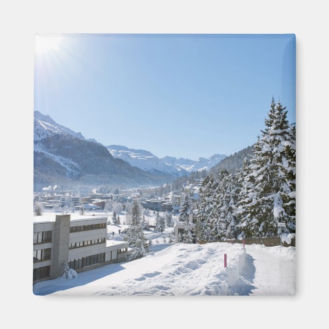 Aimant Hiver à St. Moritz (Devant)