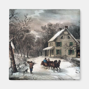 Aimant - hiver américain de ferme