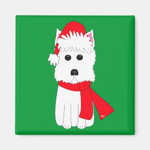 Aimant Hiver Westie