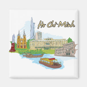 Aimant Ho Chi Minh, Viêt Nam Célèbre dans le monde