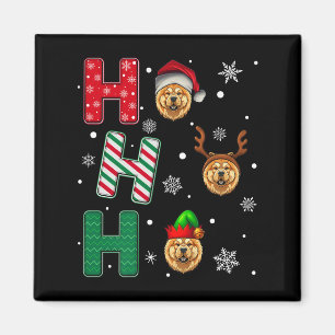 Aimant Ho Ho Ho Chow Chow Amoureux des chiens corresponda