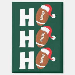 Aimant Ho Ho Ho Football Drôle d'humour de Noël