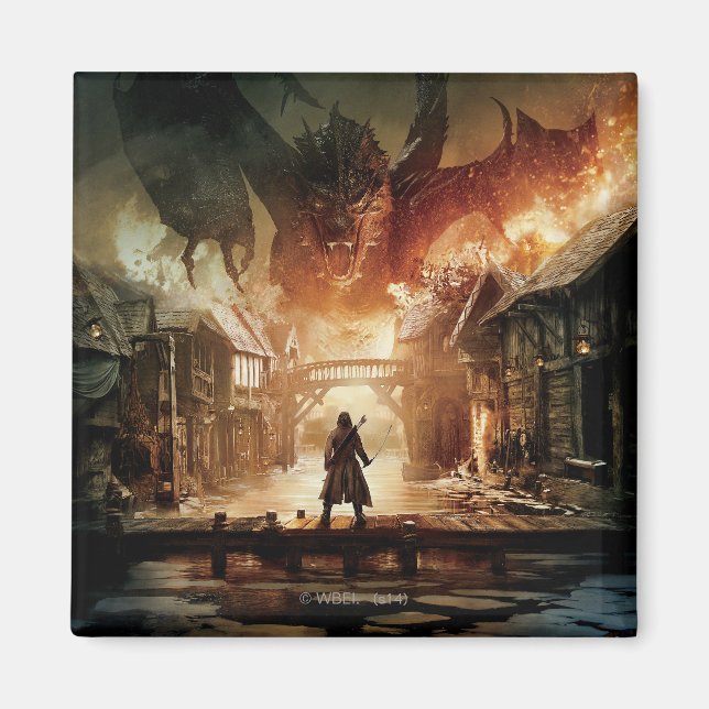 Aimant Hobbit - Poster du film de Laketown (Devant)