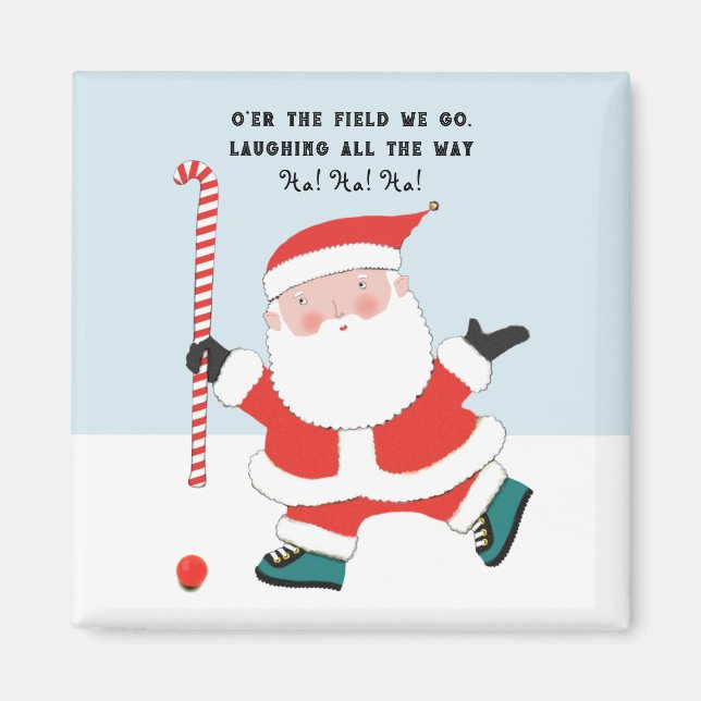 Aimant Hockey sur gazon de Noël Stuffer (Devant)