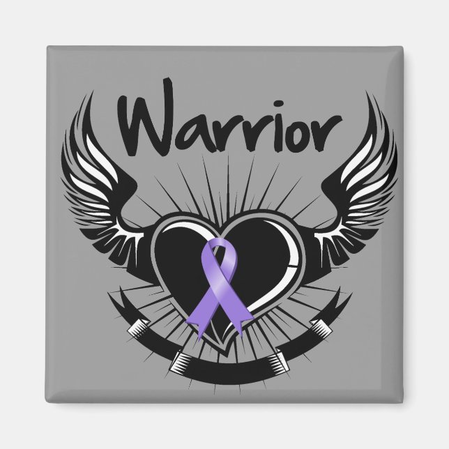Aimant Hodgkins Lymphoma Warrior Fighter Waiers (Devant)