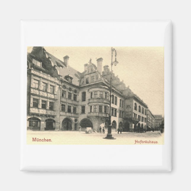 Aimant Hofbrauhaus, Munich, Allemagne 1900 Vintage (Devant)