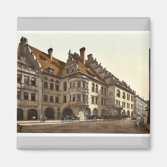 Aimant Hofbrauhaus, Munich, Bavière, Allemagne classique  (Devant)