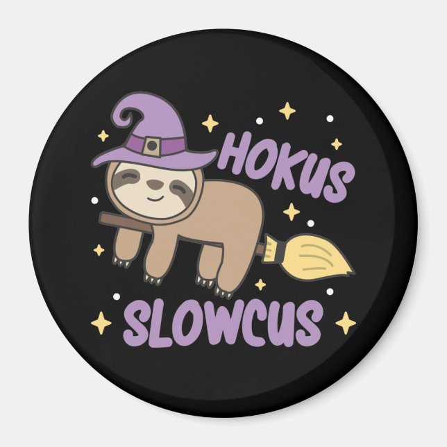 Aimant Hokus Slowcus - Fault Witch Costume Halloween Magn (Devant)