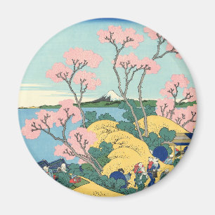 Aimant Hokusai Fuji de Gotenyama sur le Tōkaidō à Shin