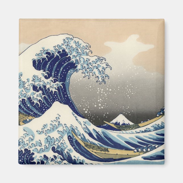 Aimant HOKUSAI Grande vague (Devant)