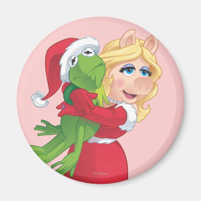 Aimant Holiday Kermit et Miss Piggy (Devant)