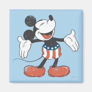 Aimant Holiday Mickey   Chant patriotique
