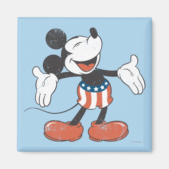 Aimant Holiday Mickey | Chant patriotique (Devant)