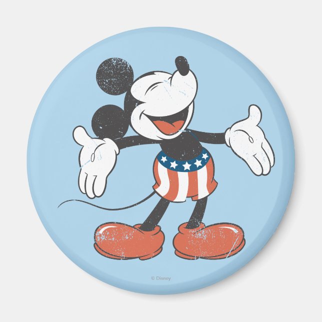 Aimant Holiday Mickey | Chant patriotique (Devant)
