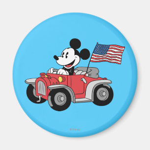 Aimant Holiday Mickey   Rouge convertible