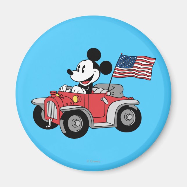 Aimant Holiday Mickey | Rouge convertible (Devant)
