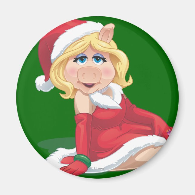 Aimant Holiday Miss Piggy 2 (Devant)