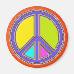 Aimant holiES - panneau coloré PEACE + vos idées