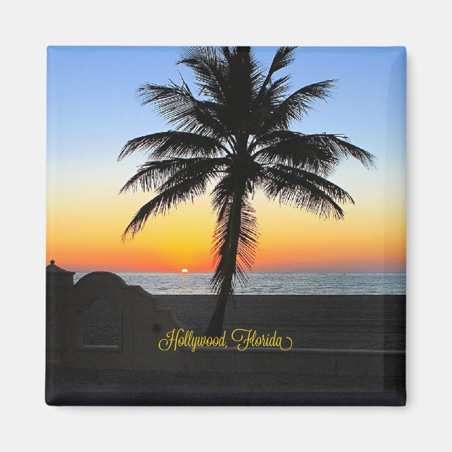 Aimant Hollywood, Floride Sunrise (Devant)