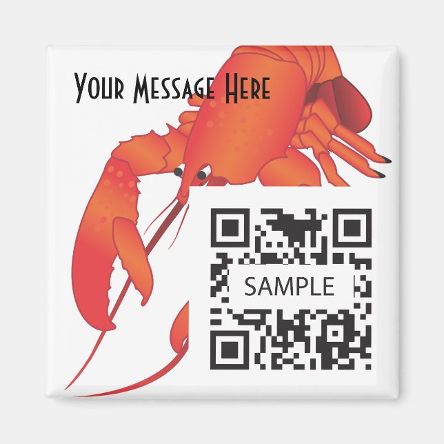 Aimant Homard Modèle magnétique (Devant)