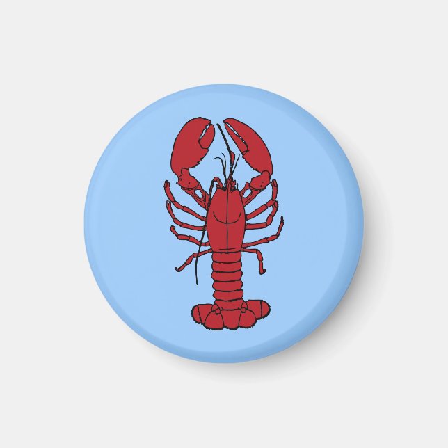 Aimant Homard rouge (Devant)