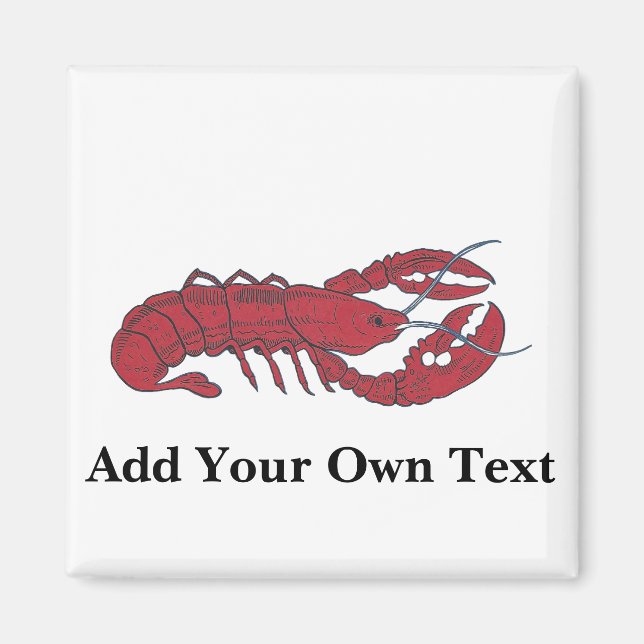 Aimant Homard vintage (Devant)